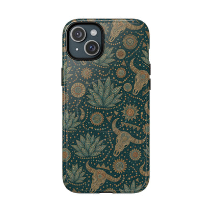Ornate Skull Magnetic Case