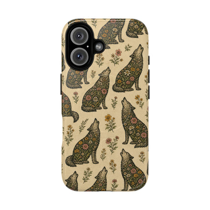 Floral Wolf Magnetic Case