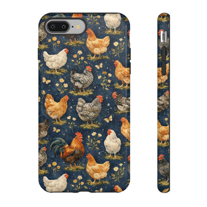 Indigo Chickens Tough Case