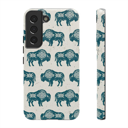 Teal Aztec Buffalo Tough Case