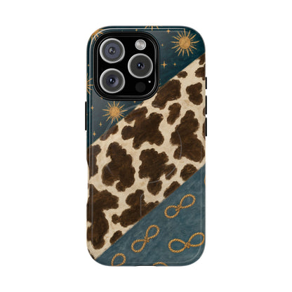 Sunburst Cowhide Swath Magnetic Case