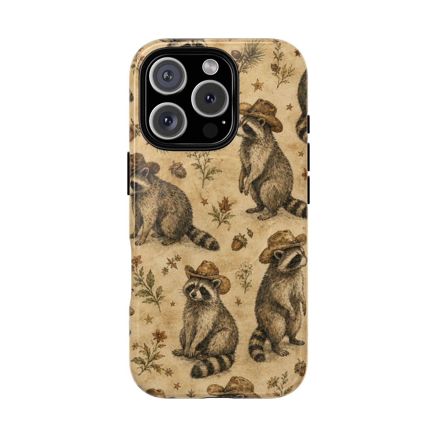 Painted Raccoon Magnetic Case