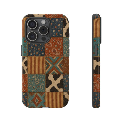 Turquoise Patchwork Tough Case