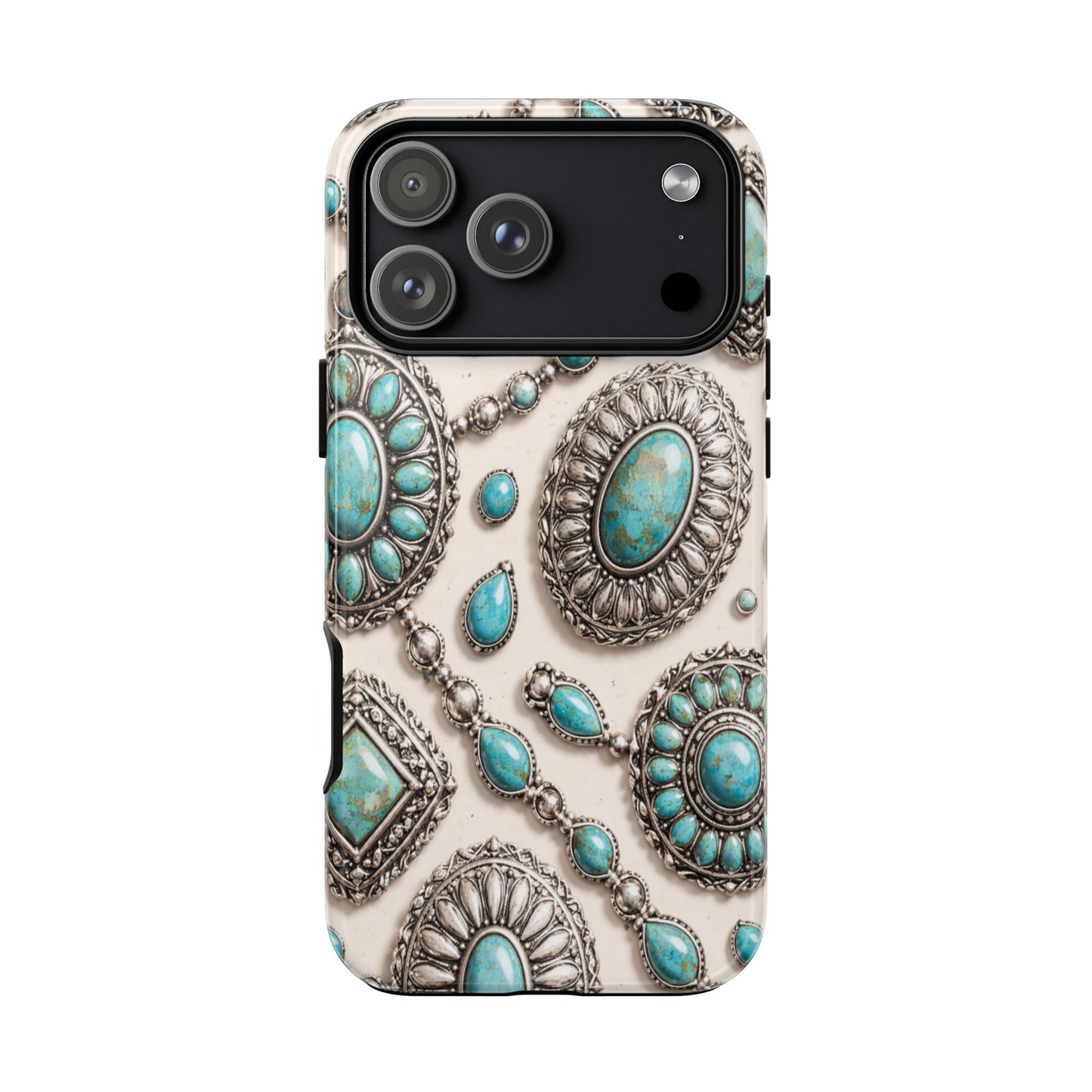 Turquoise Silver Concho Tough Case
