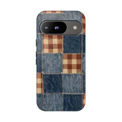 Denim Patchwork Tough Case