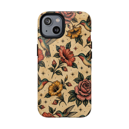 Hummingbird Rose Magnetic Case