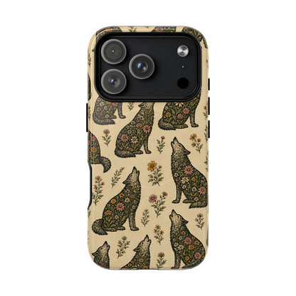 Floral Wolves Magnetic Case