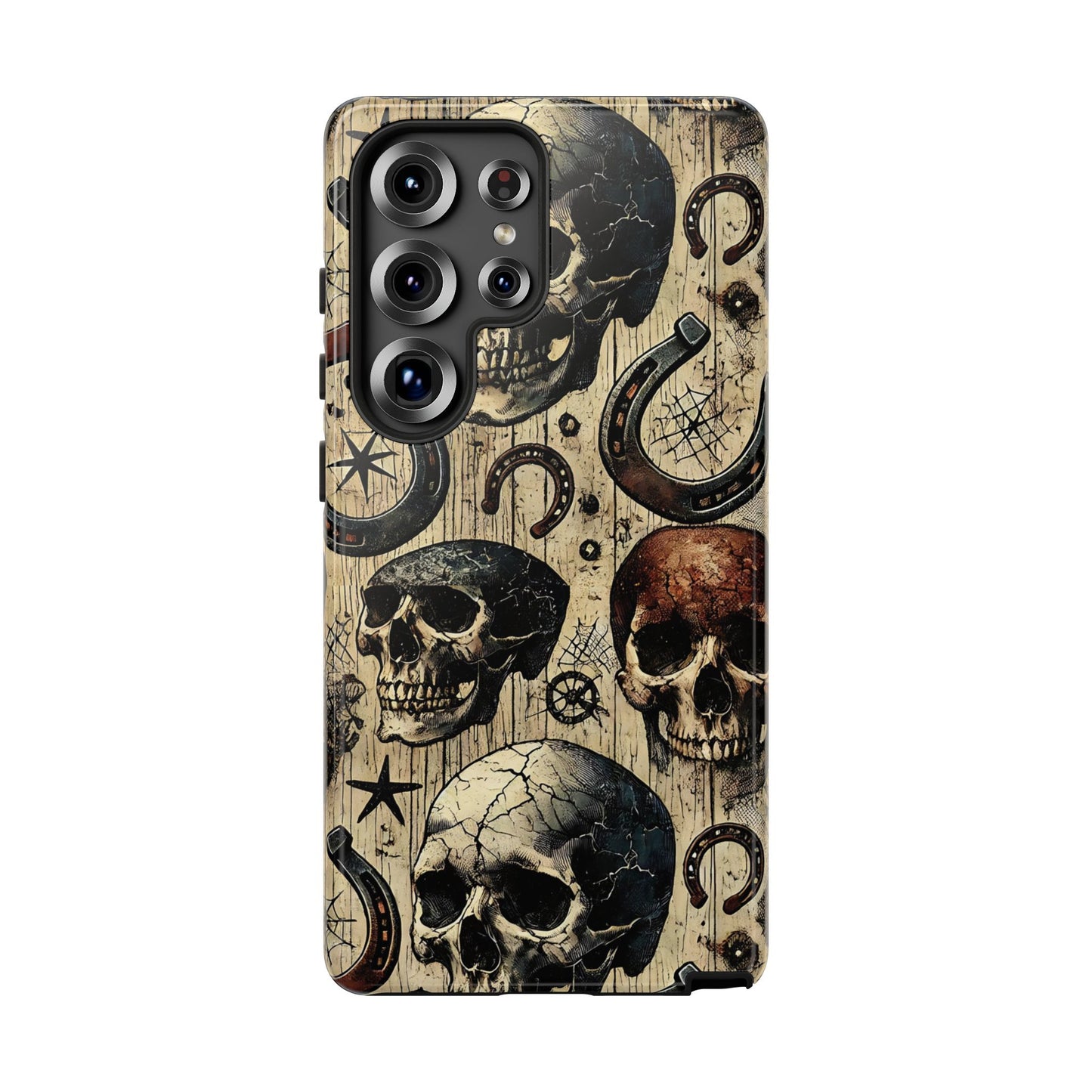 Skulls and Horseshoes Tough Phone Case