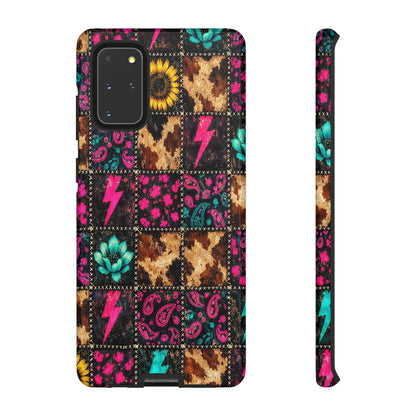 Neon Patchwork Tough Case