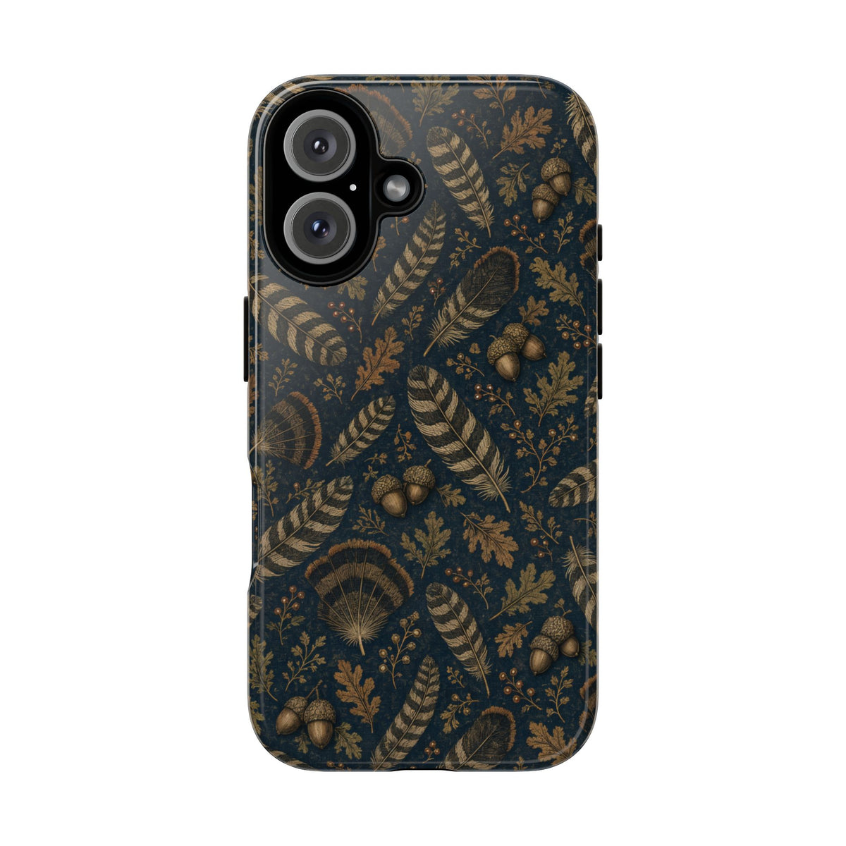 Navy Feathers Tough Case