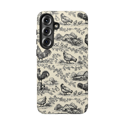 Toile Chickens Tough Case