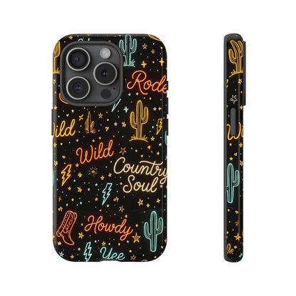 Neon Western Script Tough Case