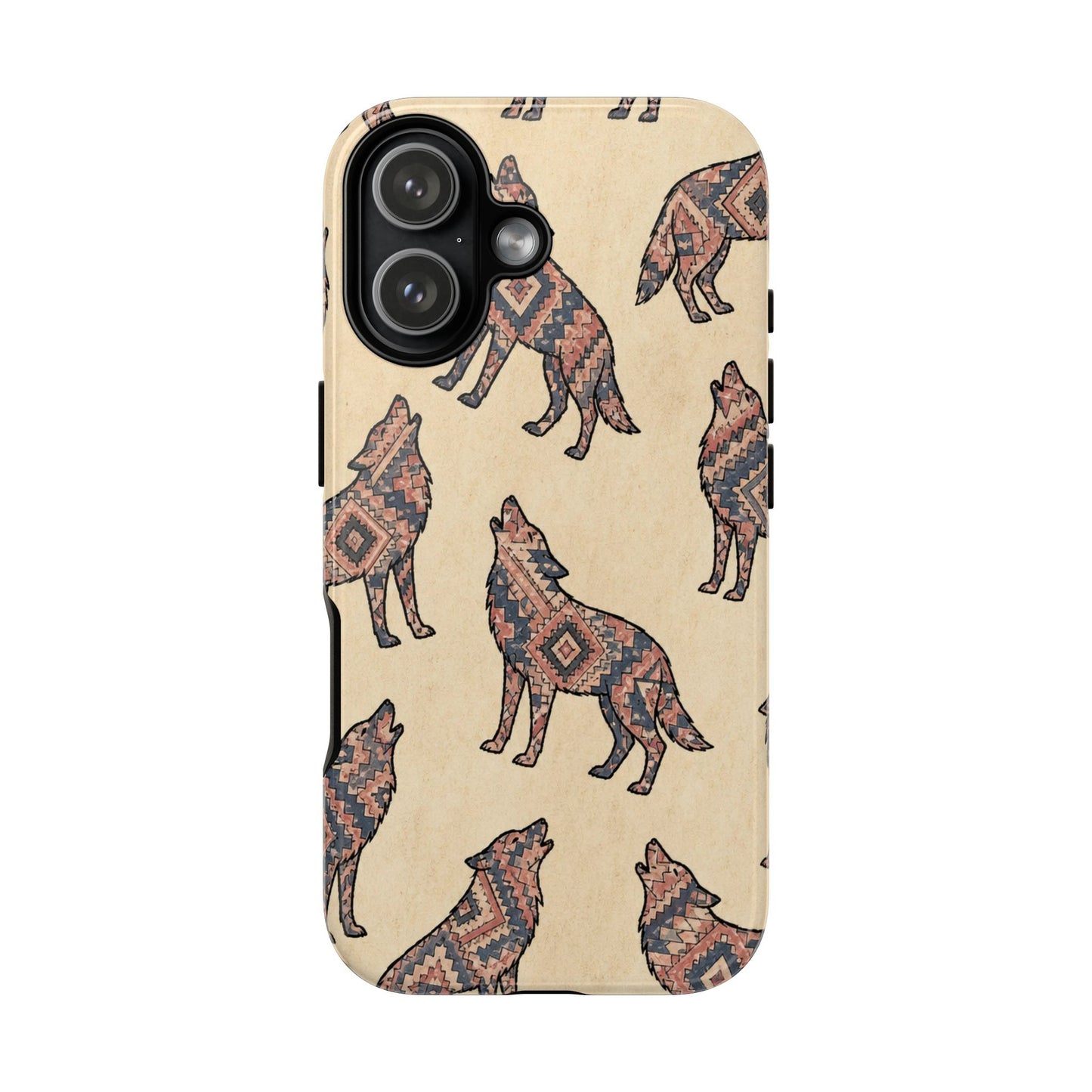 Rose Aztec Wolf Tough Case