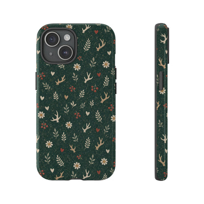 Antler Daisies Evergreen Tough Case
