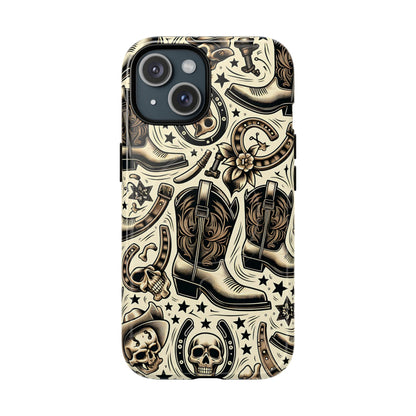Skulls Boots Horseshoes Magnetic Case