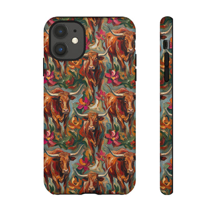Painted Longhorns Tough Case