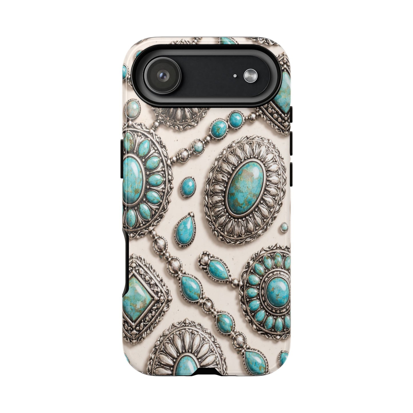 Turquoise Silver Concho Tough Case