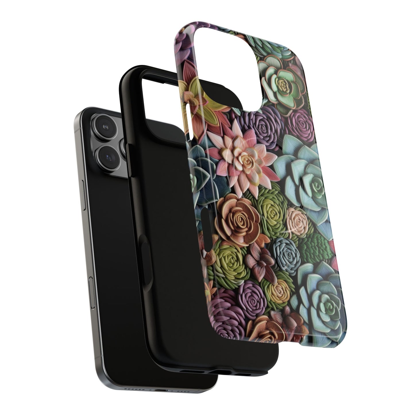 3d Succulent Flower Magnetic Case