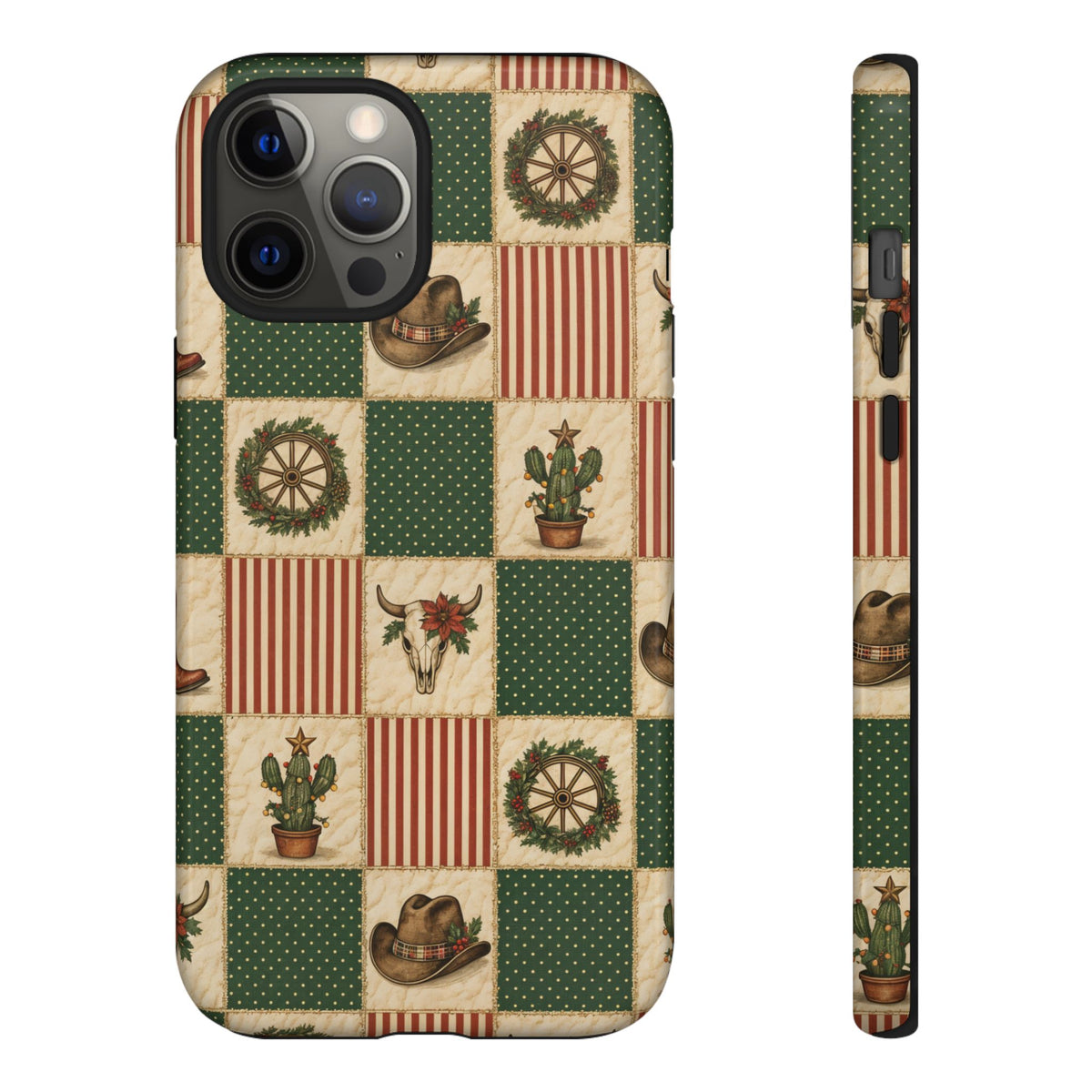 Western Christmas Sampler Tough Case