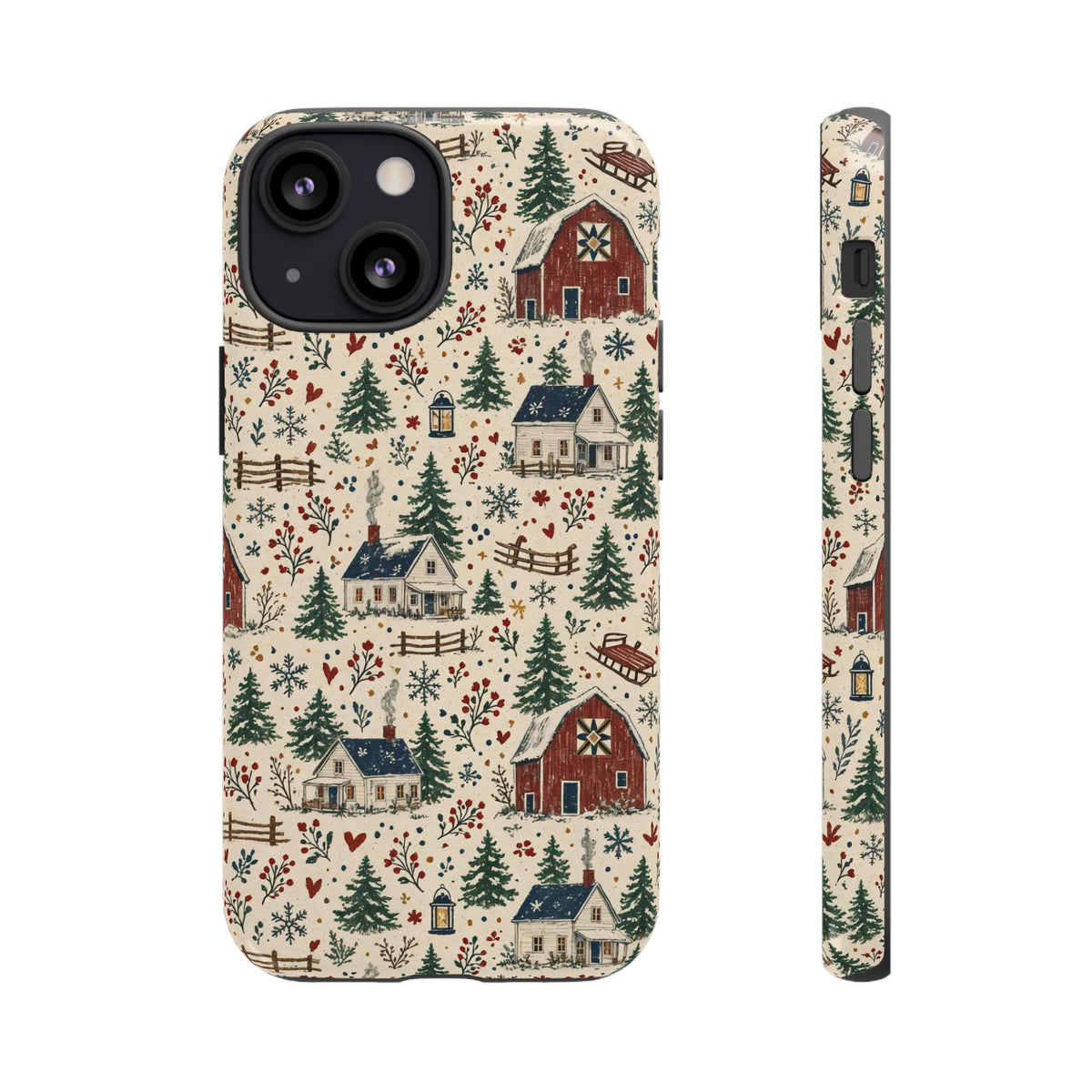Snowy Farmstead Tough Case