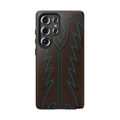 Boot Closeup Brown Turquoise Tough Case