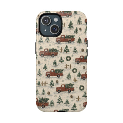 Red Truck Tree Farm Magnetic Case