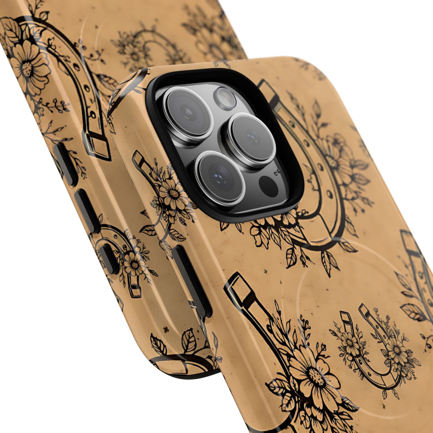 Floral Horseshoes Magnetic Case