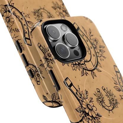 Floral Horseshoes Magnetic Case