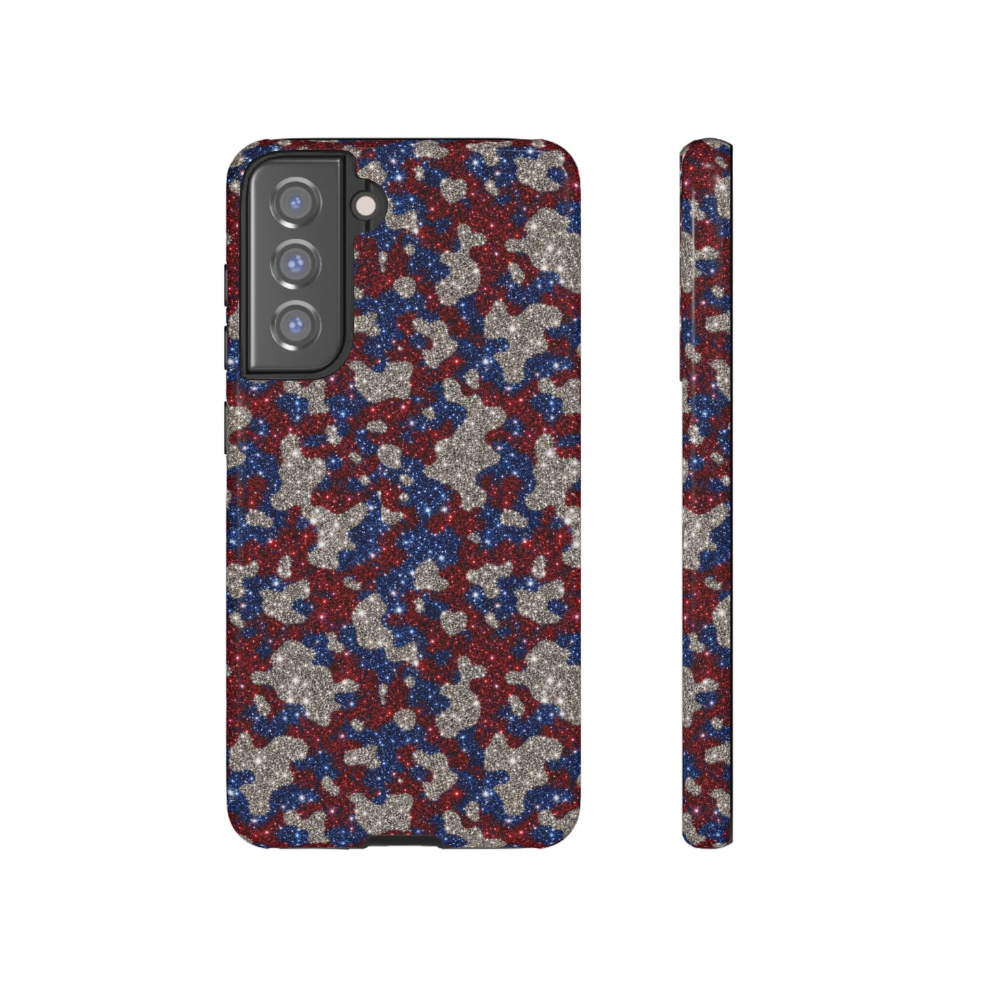 USA Cowhide Glitter Tough Case