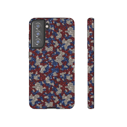 USA Cowhide Glitter Tough Case