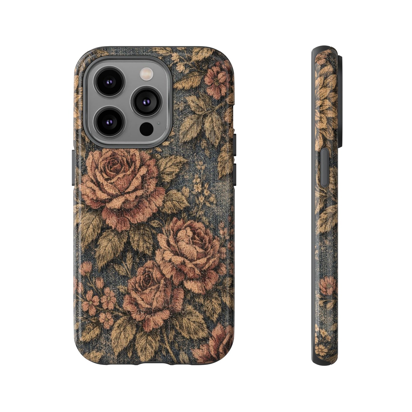 Denim Blooms Tough Case