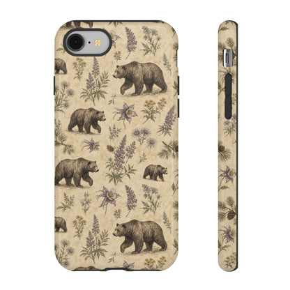 Floral Bear Tough Case
