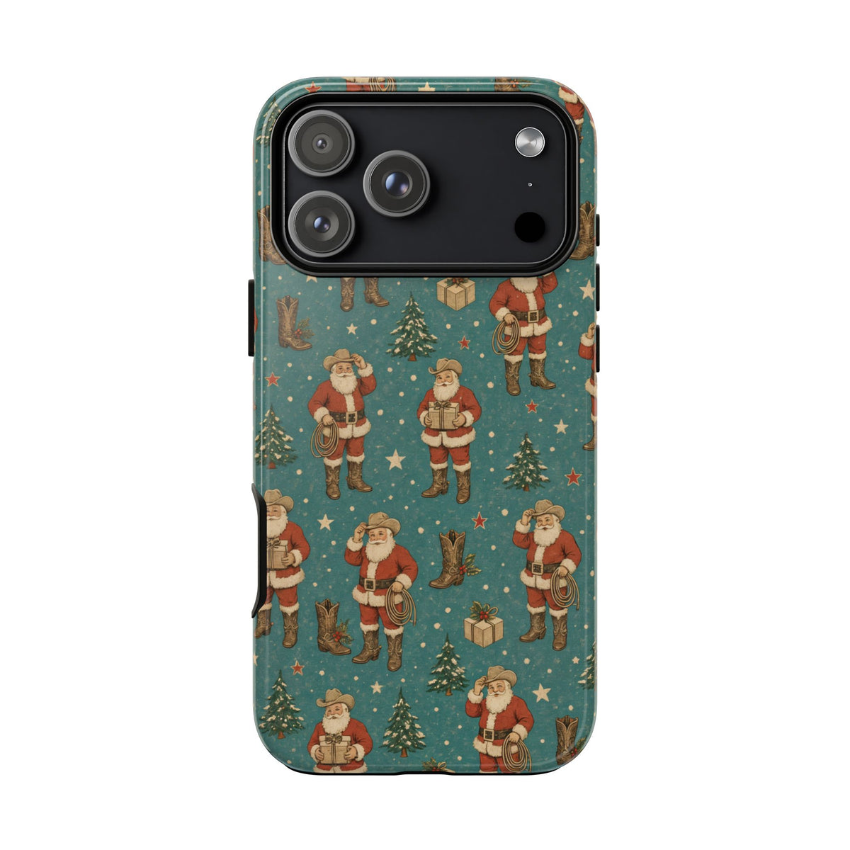 Retro Cowboy Santa Tough Case