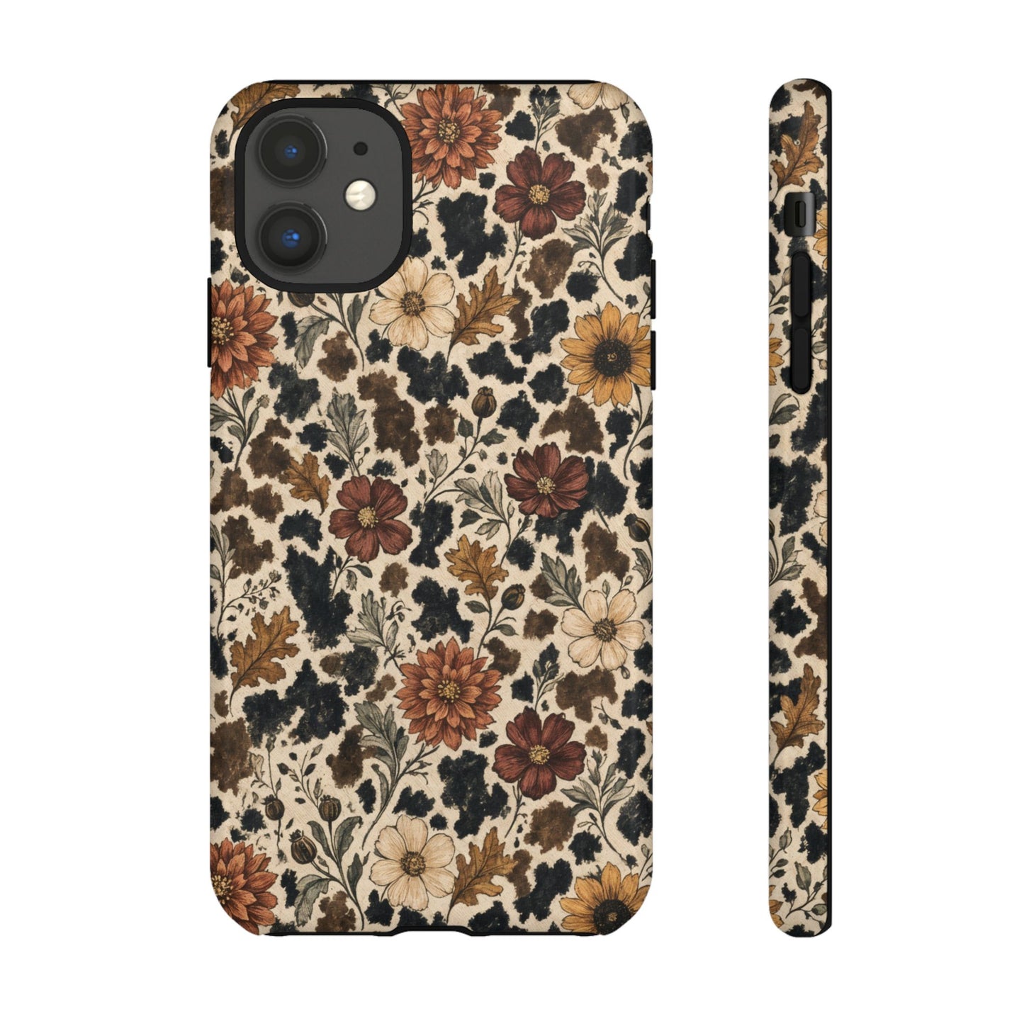 Autumn Cowhide Bloom Tough Case