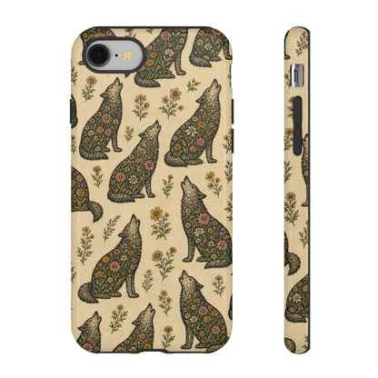 Floral Wolf Tough Case