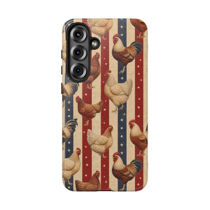 Chickens and Stripes Tough Case