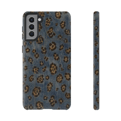 Denim Leopard Tough Case