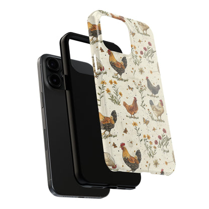 Cottage Core Chickens Phone Case