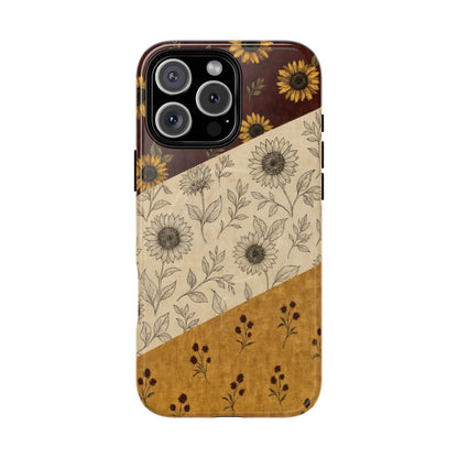 Sunflower Burgundy Swaths Magnetic Case
