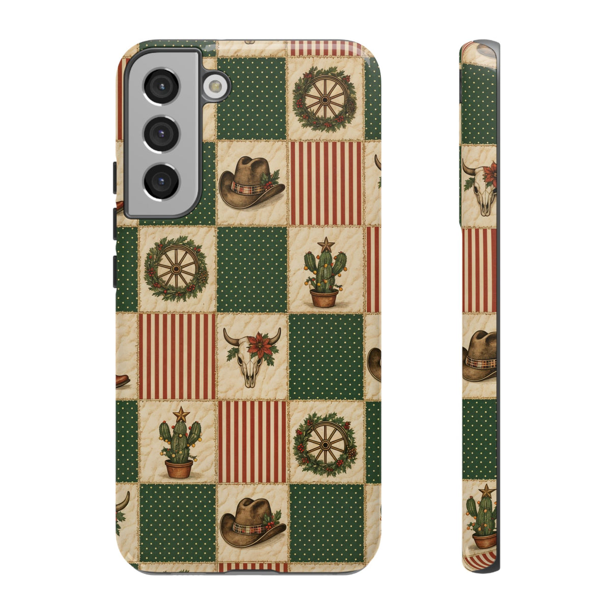 Western Christmas Sampler Tough Case