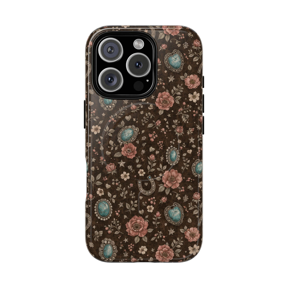 Turquoise Roses Magnetic Case