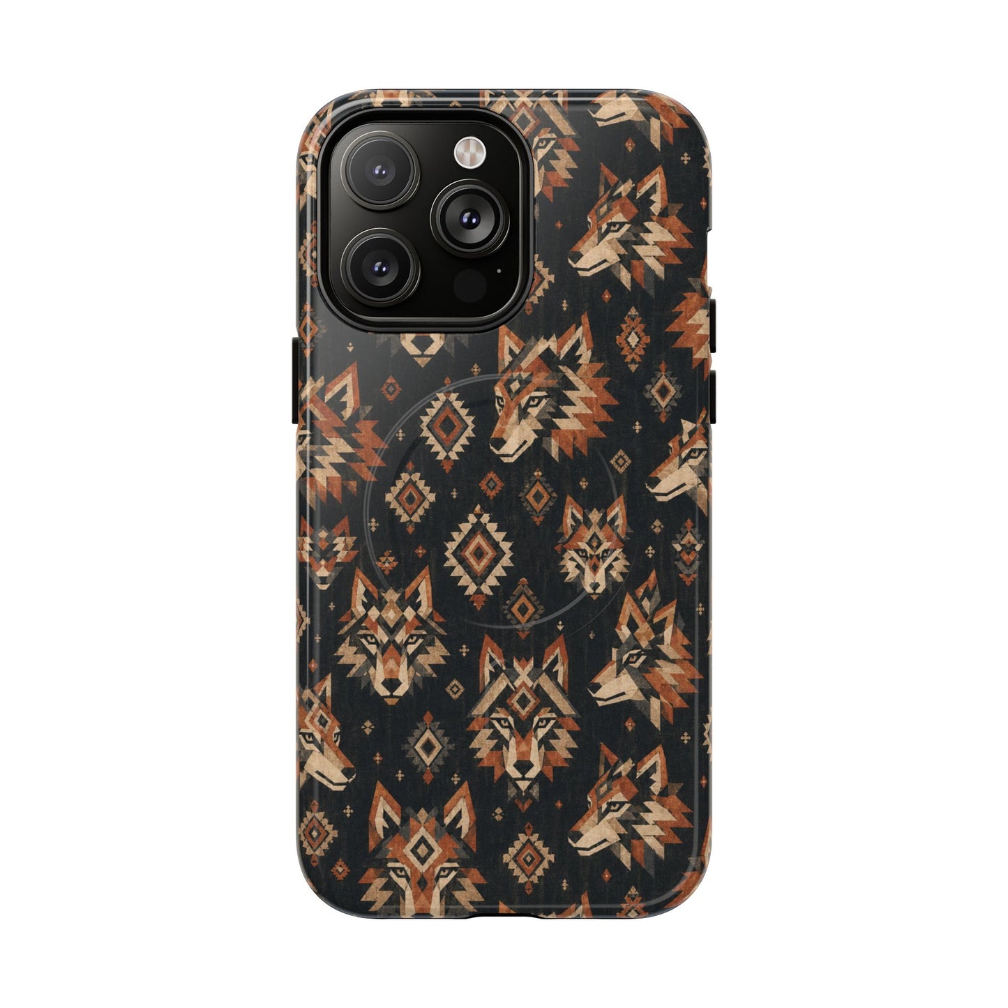 Aztec Wolves Magnetic Case