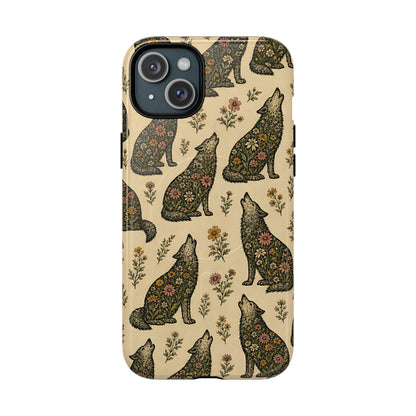 Floral Wolves Magnetic Case