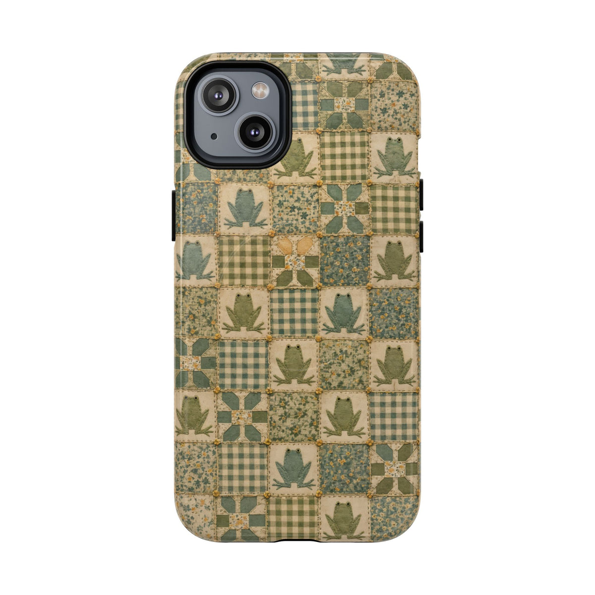 Frog Quilt Magnetic Case