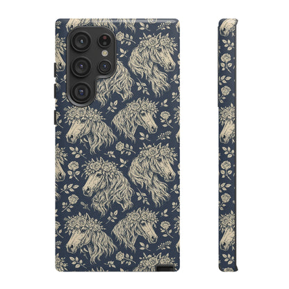 Floral Horses Tough Case