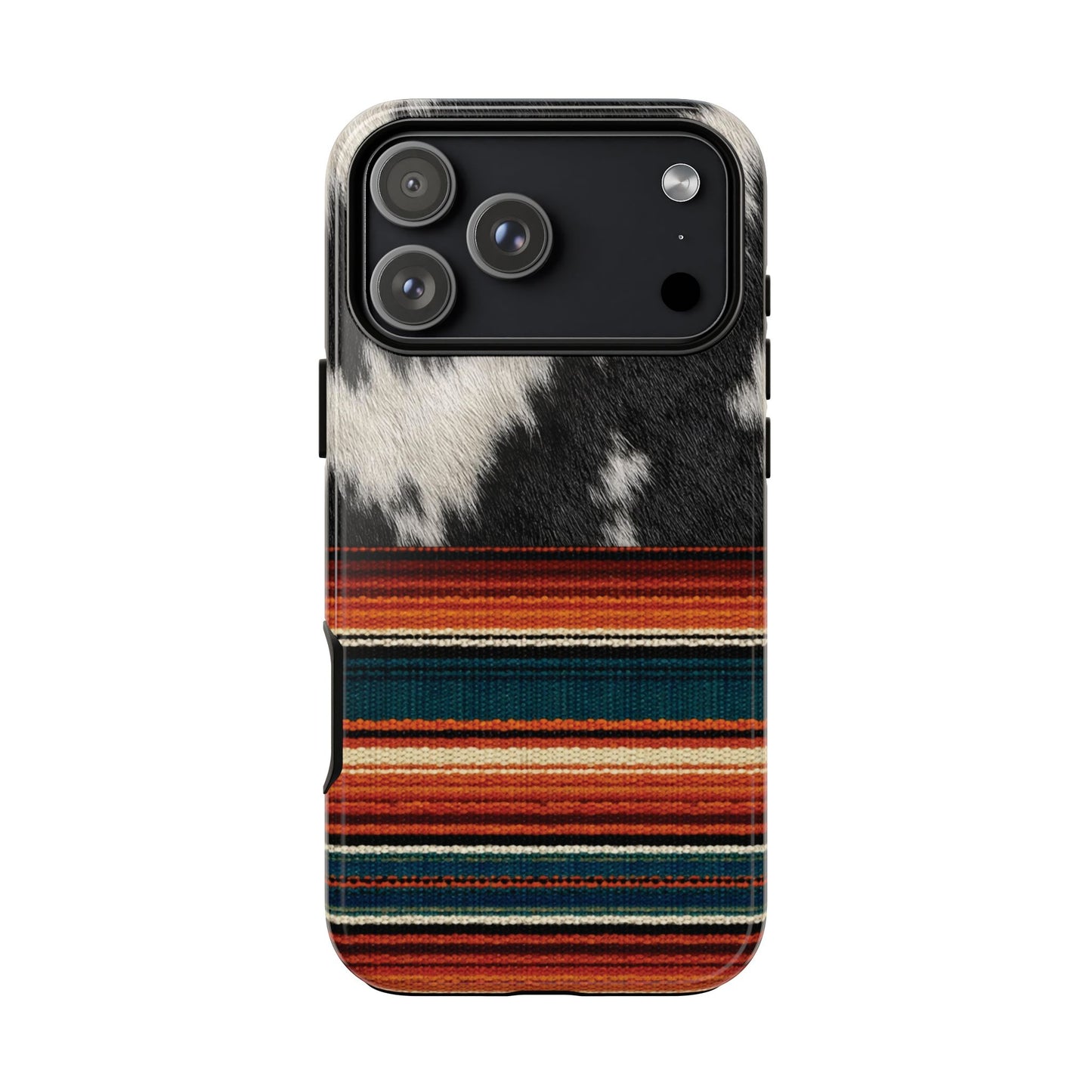 Cowhide + Serape Stripe Tough Case