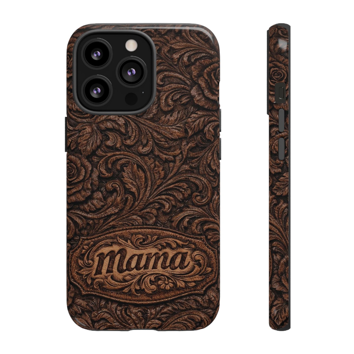 Carved Floral Mama Tough Case