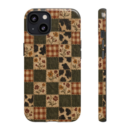 Autumn Plaid Patchwork Tough Case