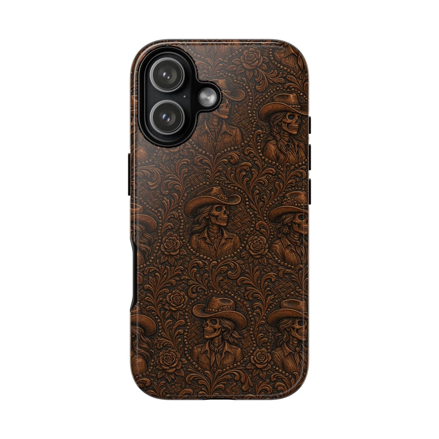Tooled Skeleton Cowgirl Tough Case