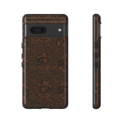 Tooled Skeleton Cowgirl Tough Case